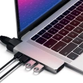 USB-хаб Satechi Aluminum Pro Hub with Ethernet & 4K HDMI для MacBook Air 2018-2020, MacBook Pro 2018-2020. Цвет серебряный. (ST-TCPHES)