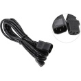 Кабель питания ExeGate Special EC-3S-C13->C14/3x0.5 (C13->C14, 3*0.5mm2, CCA, черный, 3м) ES280989RUS