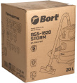 Bort Пылесос для сухой и влажной уборки BSS-1620-STORM {бак 20 л; 1600 Вт; шланг 3 м; всасывание 270 Вт; Уровень шума 78 дБ; Вес изделия 6,13 кг; Напряжение 220 В; гарантия 2 г} [93417487]