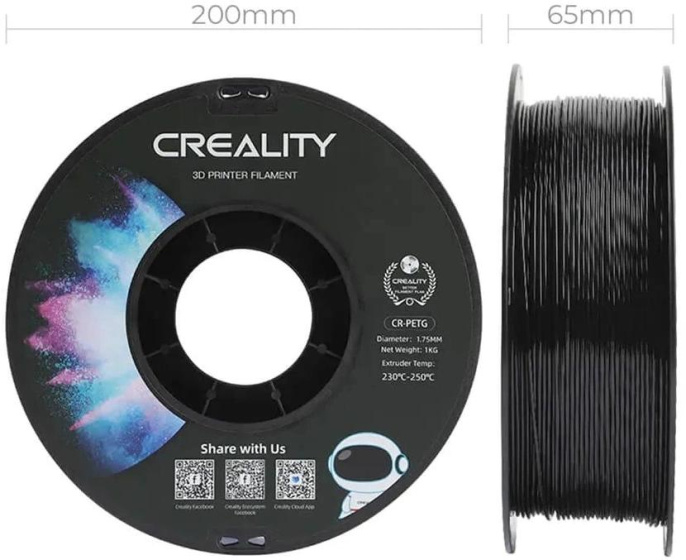 Пластик для принтера 3D Creality 3301030035 PETG d1.75мм 1кг 1цв.