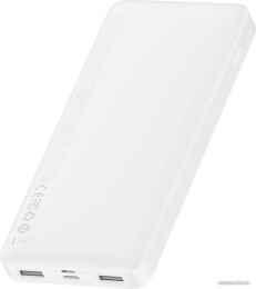 Портативное зарядное устройство Baseus PPBD050002 Bipow Digital Display Power Bank 10000mAh 15W White модель PPBD10 Overseas Edition, в комплекте кабель USB-Micro USB, 25 см