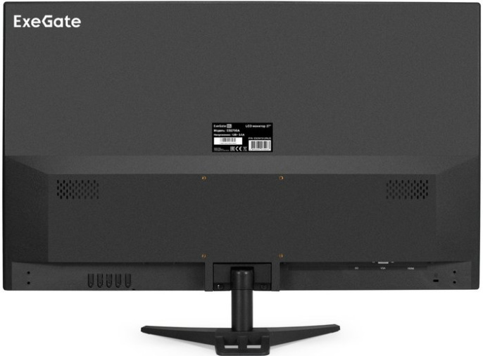 Монитор 27" ExeGate EB2700A EX297312RUS (VA LED Grade A+, FHD, 1920x1080@75Гц, 16:9, 200cd/m2, 3000:1, 178°/178°, 5ms, D-Sub, HDMI, Flicker-free, кабель HDMI 1.5м, VESA, регулировка наклона (tilt), черный)