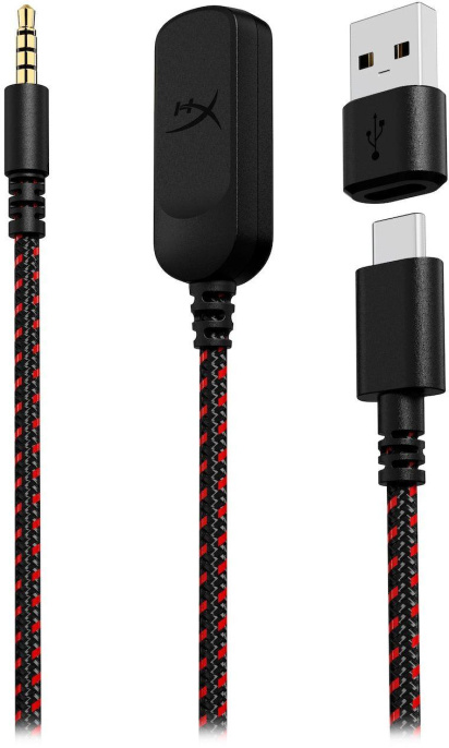 Гарнитура игровая HYPERX Cloud III, для компьютера и игровых консолей, мониторные, проводные, черный / красный [727a9aa]