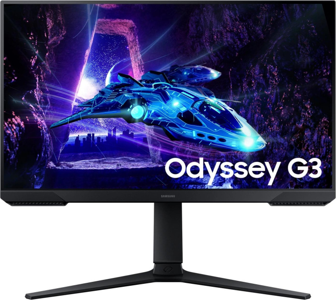24" Монитор Samsung Odyssey G3 S24DG300EIXCI, 1920x1080, VA, 180Гц, 1хHDMI, 1хDP, черный [ls24dg300eixci]