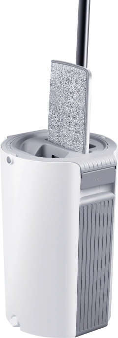 Набор для уборки со шваброй DEFENDER CM-403,серый,ведро цилиндр, 2 насадк,28403