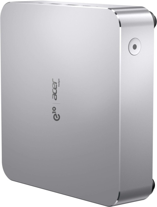 Неттоп Acer Gadget E10 ETBox1 i5 13500H 2.6 16Gb SSD512Gb UHDG Windows 11 Pro 2x2.5GbitEth WiFi BT 120W серебристый/черный
