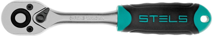 Набор торцевых головок, 1/4", головки 4-13 мм, с трещоточным ключом, CrV, 11шт STELS 14125