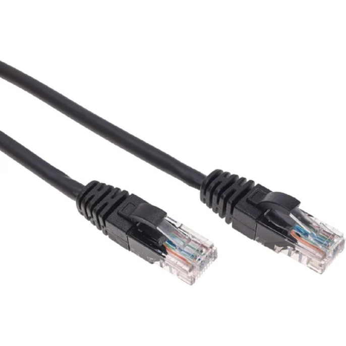 Rexant 02-0102-03 Патч-корд U/UTP, CAT 5e, RJ45-RJ45, 26AWG, LSZH, черный, 0,3м