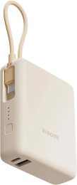 Внешний аккумулятор (Power Bank) Xiaomi BHR9333GL,  10000мAч,  бежевый