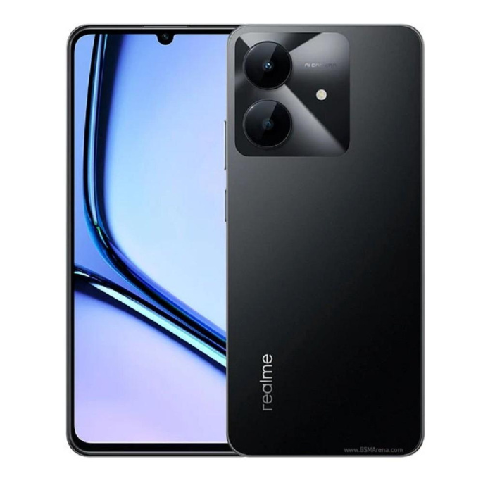 Смартфон realme Note 60x RMX3938 3+64 Черный 6.74" HD+ LCD/90Hz/Unisoc T7225/And14/8+0.08MP/5MP/5000mAh