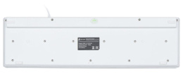 Клавиатура Оклик 500M белый USB slim Multimedia (1061586) кабель 1.5м