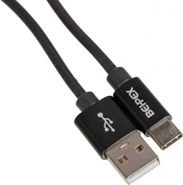 Кабель USB m -USB Type-C m 1м черный