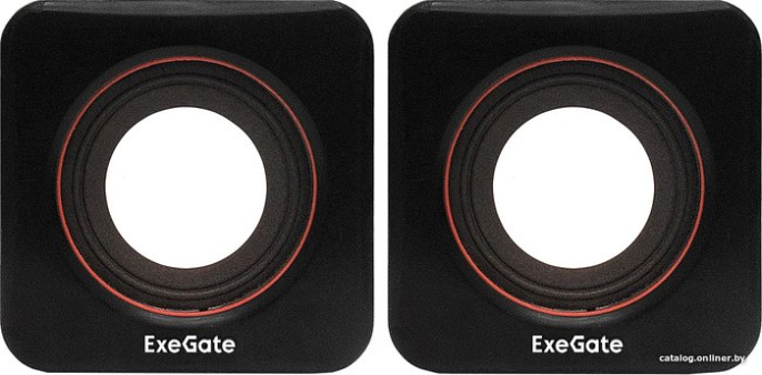 Акустическая система 2.0 ExeGate Disco 160 (питание USB, 2х3Вт (6Вт RMS), 100-20000Гц, черный, Color Box) EX287050RUS