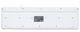 Клавиатура Оклик 500M белый USB slim Multimedia (1061586) кабель 1.5м