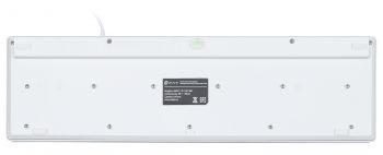 Клавиатура Оклик 500M белый USB slim Multimedia (1061586) кабель 1.5м