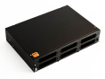 Бокс оптический Hyperline FO-19V-2U-6xSLT-W130H30-48UN-BK Бокс оптический универсальный 19" выдвижной, с полкой, от 8 до 48 портов  SC, duplex LC, ST, FC , со сплайс пластиной, без пигтейлов и проходных адаптеров, 2U, черный