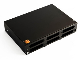 Бокс оптический Hyperline FO-19V-2U-6xSLT-W130H30-48UN-BK Бокс оптический универсальный 19" выдвижной, с полкой, от 8 до 48 портов  SC, duplex LC, ST, FC , со сплайс пластиной, без пигтейлов и проходных адаптеров, 2U, черный