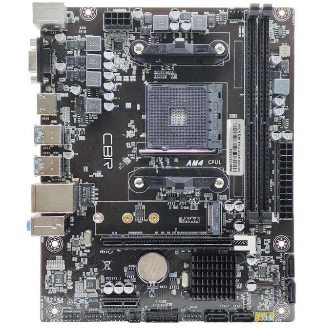 CBR A320 { Chipset A320, Socket AM4, 2*DDR4, mATX, VGA+HDMI, 1*PCIEx16,1*PCIEx1, 1*M.2 NVME , 4*SATA3, 2*USB2.0 + 4*USB3.0, LAN 1Gb}