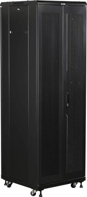 Шкаф серверный Lanmaster TWT-CBB-32U-6X10-G1 напольный 32U 600x1000мм пер.дв.стекл задн.дв.двуст. 2 бок.пан. 800кг черный