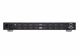 Коммутатор ATEN VM0808HB VM0808HB-AT-G матричный, для компьютера, для av-аппаратуры, HDMI, RJ45, COM RS-232 , IR, вход: 8xHDMI 5м 4K при 60Гц, выход: 8xHDMI, 5м 4K при 60Гц, 15м, 1920x1200