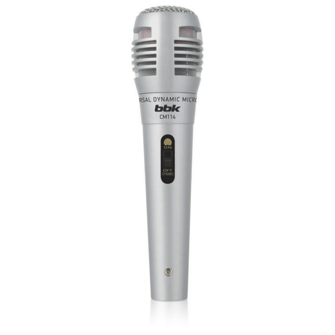 Микрофон BBK CM114,  серебристый [cm114 (s)]