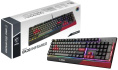 Клавиатура MSI GK30 Infrared черный/красный USB Multimedia for gamer LED подставка для запястий S11-04RUF01-CLA кабель 1.8м