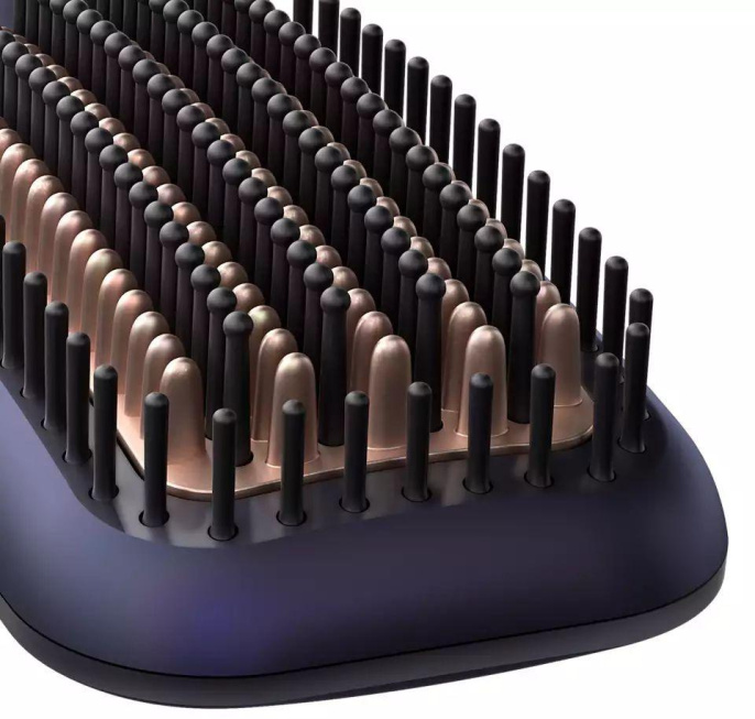 Расческа-выпрямитель Philips BHH885/00, черный и фиолетовый