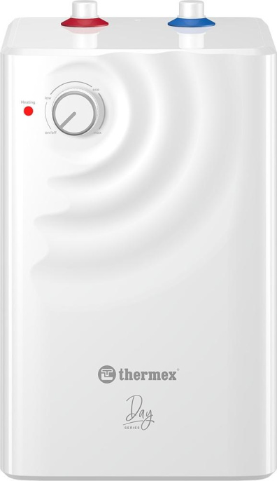 Водонагреватель Thermex Day 7 U, накопительный, 1.5кВт, 7л, белый [эдэб03506]