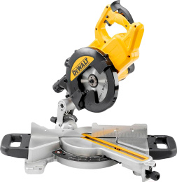 Торцовочная пила DeWalt DWS774 (DWS774-QS) (материал обработки: дерево, 1400 Вт, питание: сеть, диаметр диска: 216 мм, обороты холостого хода: 4500 об/мин, угол наклона диска: 48°, глубина резания: 60 мм, ширина пропила: 250 мм, подсветка, подключение к п