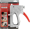 Степлер ручной Matrix 40901 скобы тип 140 6-14 мм / 36 гвозди тип 300 / 500