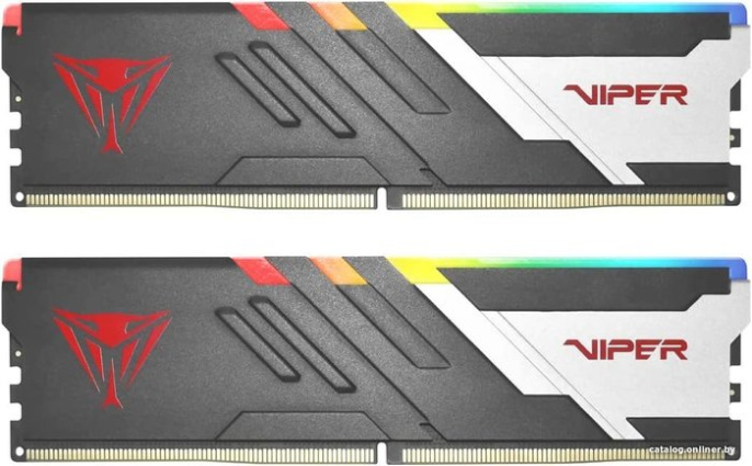 Оперативная память DDR5 16Gb KiTof2 PC-48000 6000MHz Patriot Viper Venom RGB PVVR516G600C36K CL36-36-36-76