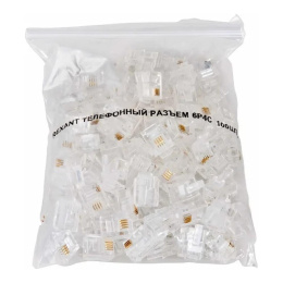 Rexant 05-1012 Разъем телефонный UTP, RJ-14 6P4C , CAT 3