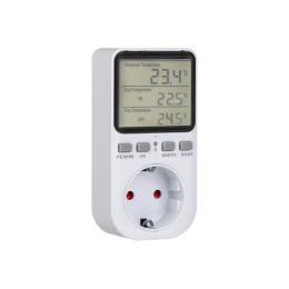 Rexant 51-0800 Терморегулятор цифровой 16А-01 в розетку, белый