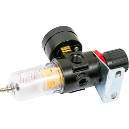 Фильтр-влагоотделитель для компрессора с регулятором давления 1/4"; манометр; 10 бар Gigant GAFR2000