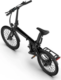 ADO Air Carbon черный Складной городской электровелосипед, колеса 20"x 1,75", двигатель 350 Вт, 35 Нм, аккумулятор в подседельном штифте 36 В, 9,6 Ач 345,6 Втч, датчик крутящего момента, скорость 30 км/ч, пробег 50 км, амортизационная вилка, ременной прив