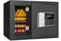 Сейф мебельный Deli ET550 взломостойкий 250x350x250 мм электронный/ключевой