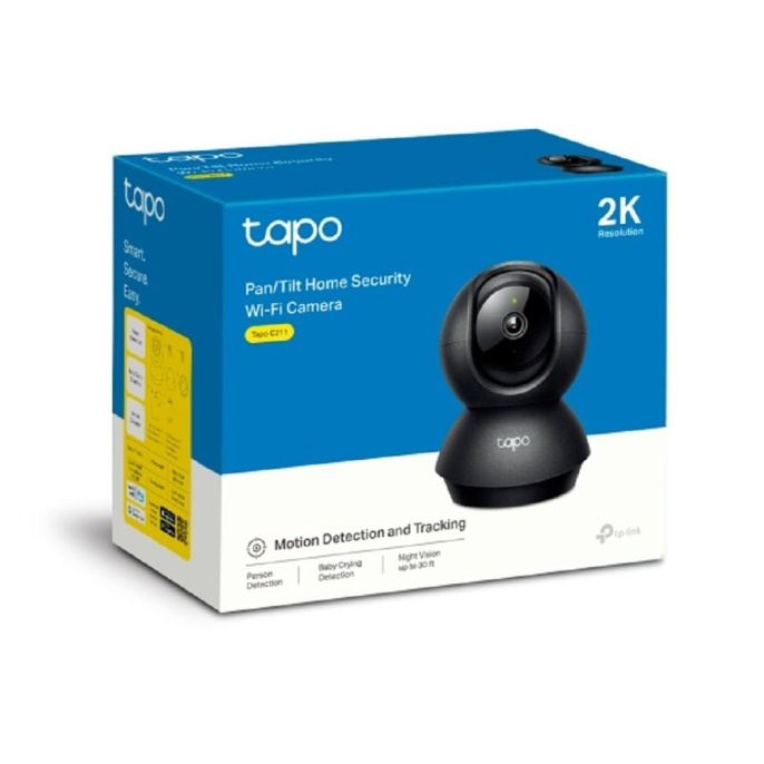 Камера видеонаблюдения IP TP-LINK Tapo C211,  2304х1296 pix,  3.83 мм,  черный