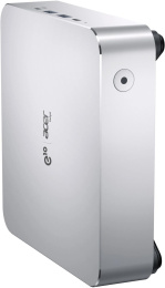 Неттоп Acer Gadget E10 ETBox1 i5 13500H 2.6 16Gb SSD512Gb UHDG Windows 11 Pro 2x2.5GbitEth WiFi BT 120W серебристый/черный