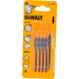 Пилки для лобзика по дереву 76 мм; шаг зубьев 1.4 мм 5 шт. DEWALT DT 2168