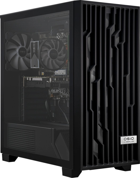 Компьютер OSIO CyberLine C59i Intel Core i5 12400F,  DDR4 16ГБ, 1ТБ SSD, NVIDIA GeForce RTX 3050 - 6 ГБ,  без операционной системы,  черный [с59i-001b]