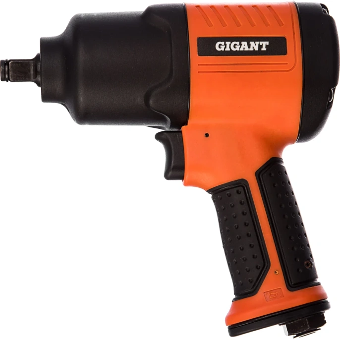 Ударный пневмогайковерт (720 Нм; 1/2"; кейс) Gigant PW 720 + набор головок