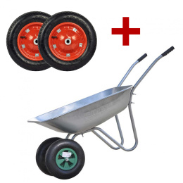 Тачка садовая SBK 2x85 + 2 Колеса SBK 3.25-8 В ПОДАРОК