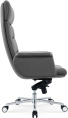 Кресло руководителя Cactus CS-LGR-DUBLIN, кожа, до 120кг, серый