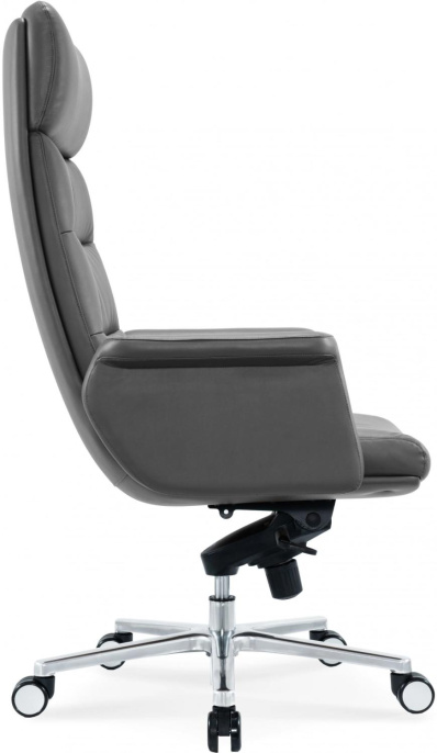 Кресло руководителя Cactus CS-LGR-DUBLIN, кожа, до 120кг, серый