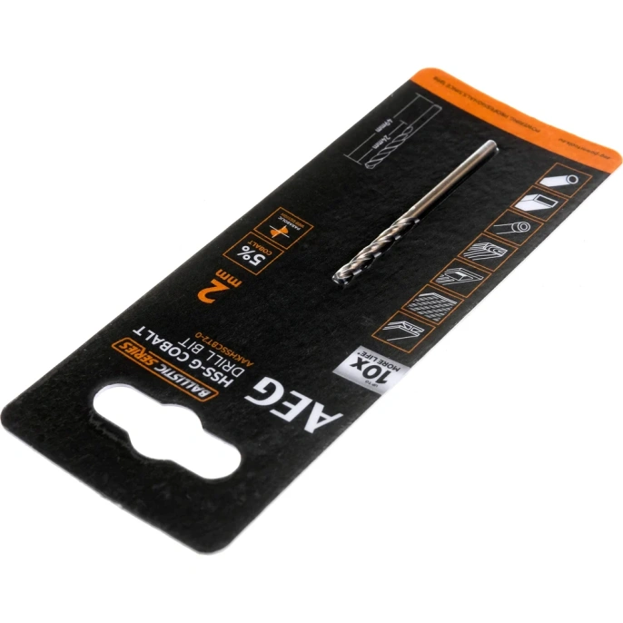 Сверло по металлу HSS-Co (2х24х49 мм) AEG AAKHSSCBT2-0 4932479323