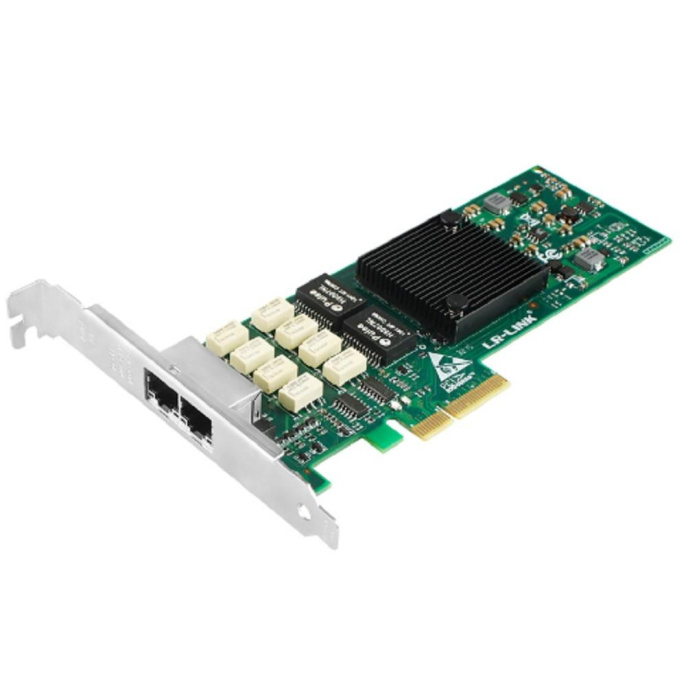 Сетевая карта LR-Link NIC PCIe x4 2x 1G RJ-45 Bypass Adapter Intel I350 AM2 (LREC9712HT-BP)