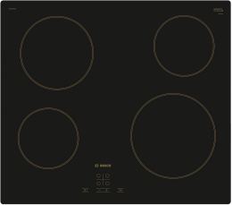 Электрическая варочная поверхность Bosch PKE611BA1R, конфорок: 4 шт.,  стеклокерамика,  независимая, черный