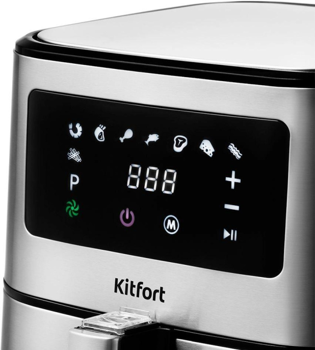 Аэрогриль Kitfort KT-2228 5.5л 1700Вт серебристый (КТ-2228)