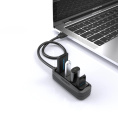 Концентратор Vention USB 2.0 на 4 порта Черный (VAS-J43-B015)