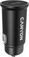Автомобильное зарядное устройство Canyon CNS-CCA20B, USB-C, 20Вт, 3A, черный